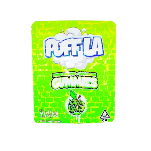 Puff la liquid diamond gummies Green Apple - 500mg