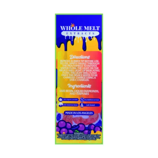 Whole Melts 2g Disposable Grape Gasoline