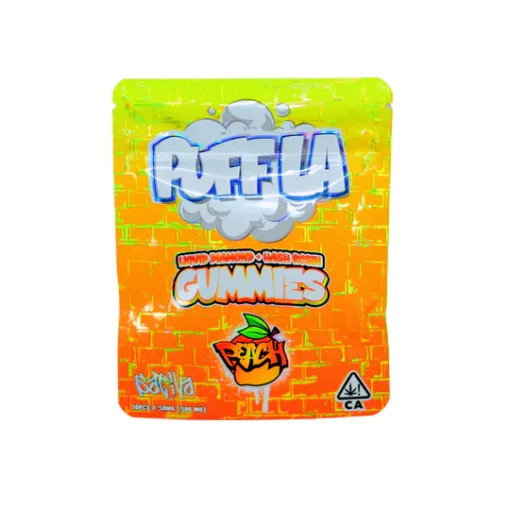 Puff la liquid diamond gummies Peach - 500mg