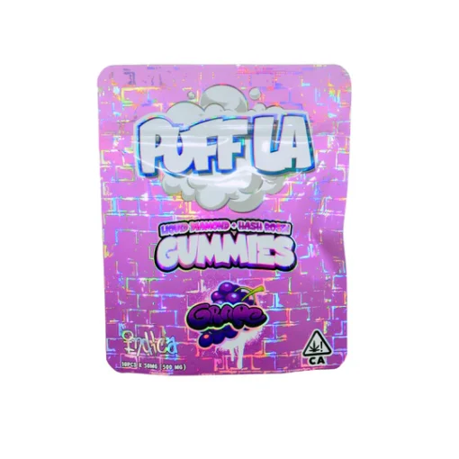 Puff la liquid diamond gummies Grape - 500mg